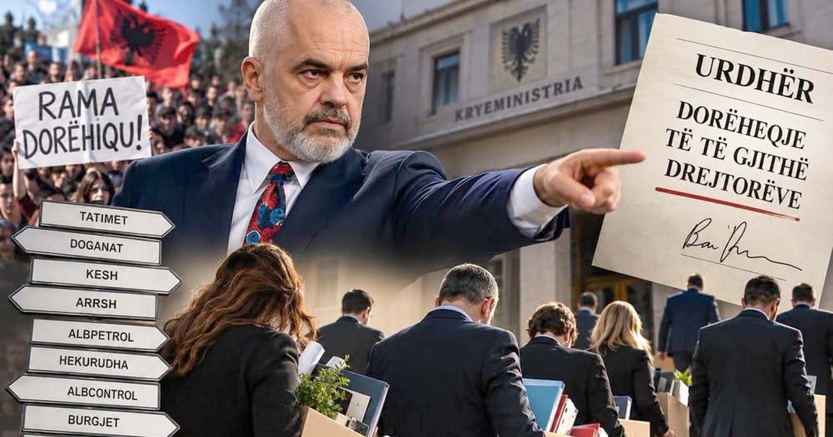 Shkarkimi i drejtorëve si strategji e Edi Ramës për t’iu faturuar krizën dhe korrupsionin qeverisës, kryeministri kërkon justifikim për të spastruar njerëzit e Ballukut nga administrata, ja 19 krerët e institucioneve kyçe dhe 134 zyrat shtetërore ku priten shkarkimet