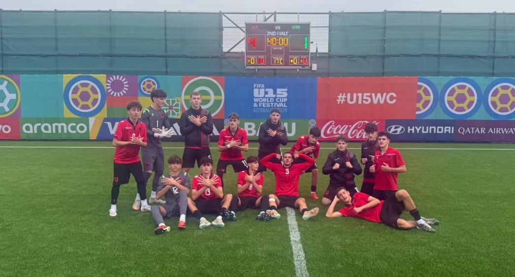 FIFA U-15 Botëror 2026, Kuqezinjtë e vegjël fitojnë edhe ndeshjen e dytë