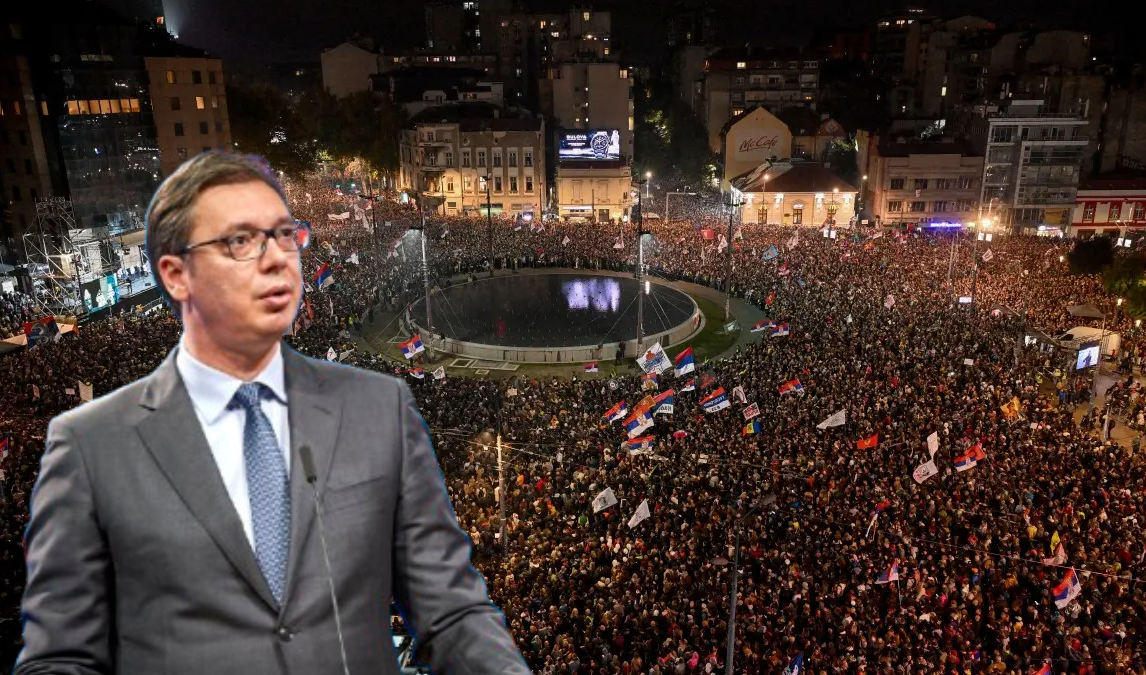 Vuçiç në prag të humbjes zgjedhore, 150 mijë protestues mbushin sheshin për Listën e Studentëve