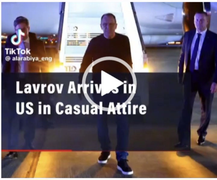 Ministri rus Lavrov mbërrin në SHBA me veshje të pazakonshme pas fluturimit 20-orësh