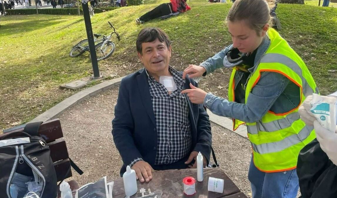 Foto Lajm: Profesori Lush Susaj qëllohet me plumba gome
