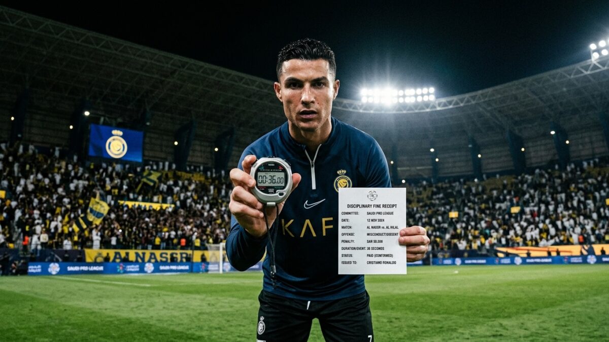 Cristiano Ronaldo e shlyen gjobën prej 255 eurosh brenda 36 sekondave