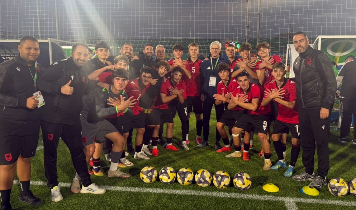 Shqipëria U-15 mbyll grupin me pesë fitore në Kupën Botërore FIFA